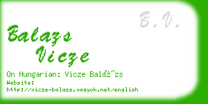 balazs vicze business card